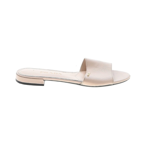 Prada Women's Beige Slide Sandals - Picture 1 of 4